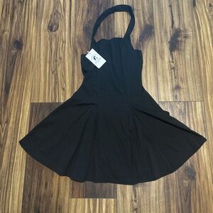 PerZeal Women's Sleeveless Halter Neckless Dress